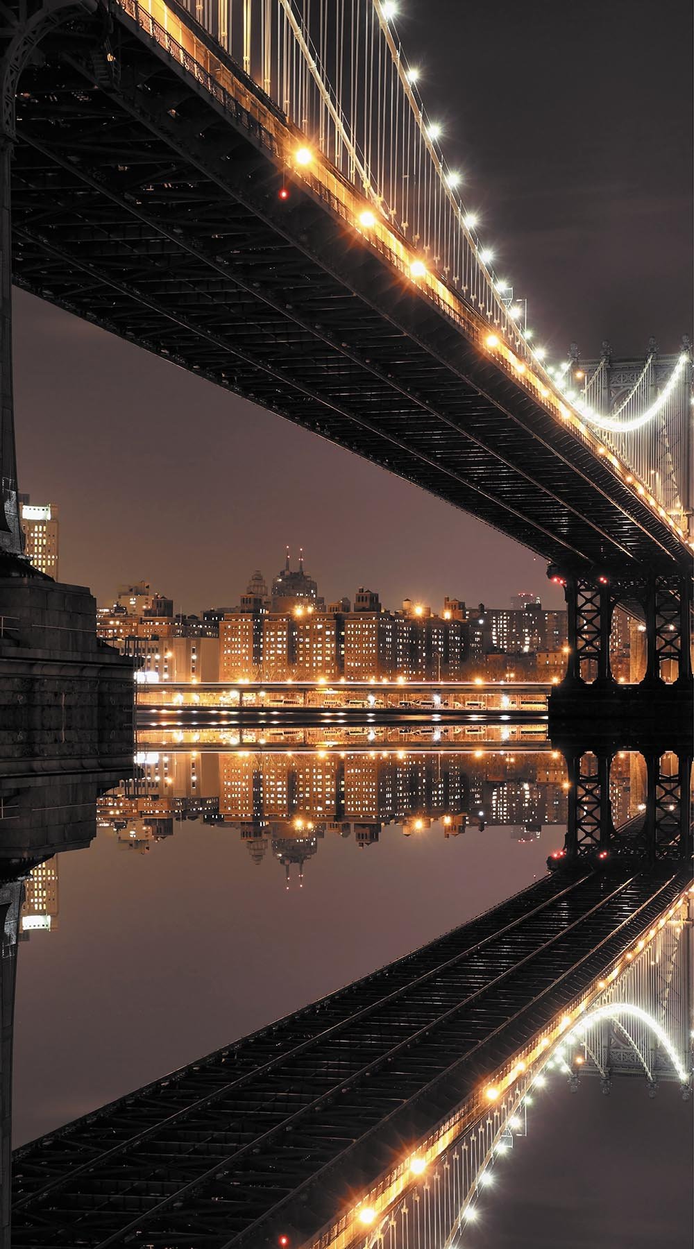 Фотообои Бруклинский мост черно белый