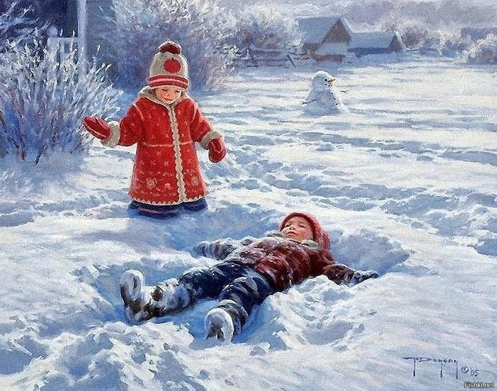 Роберт Дункан живопись зима