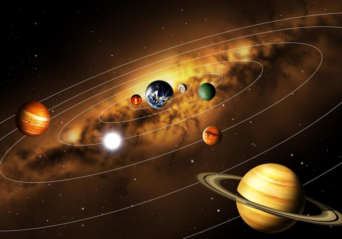 Планеты солнечной системы в ряд фото