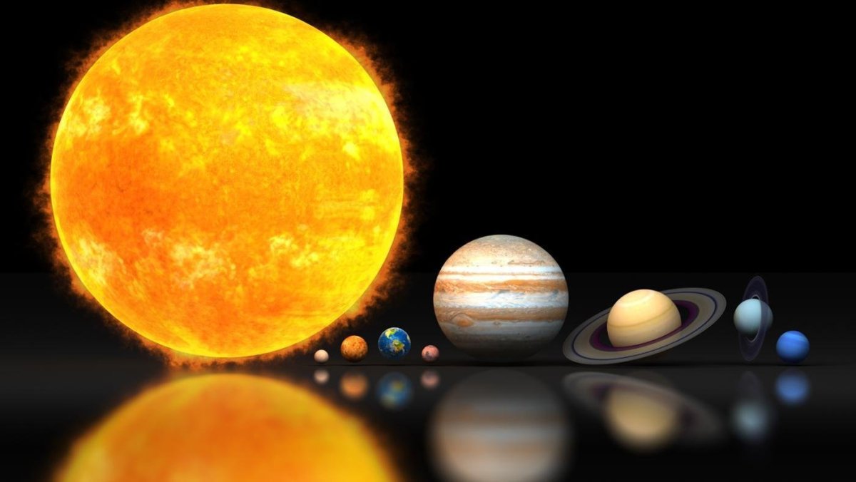 Планеты солнечной системы в ряд фото
