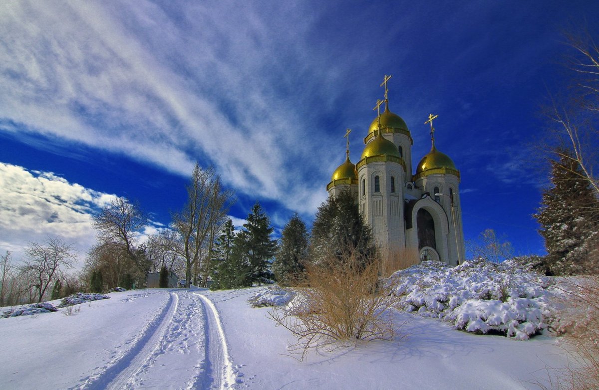 Зимний храм в Волгограде