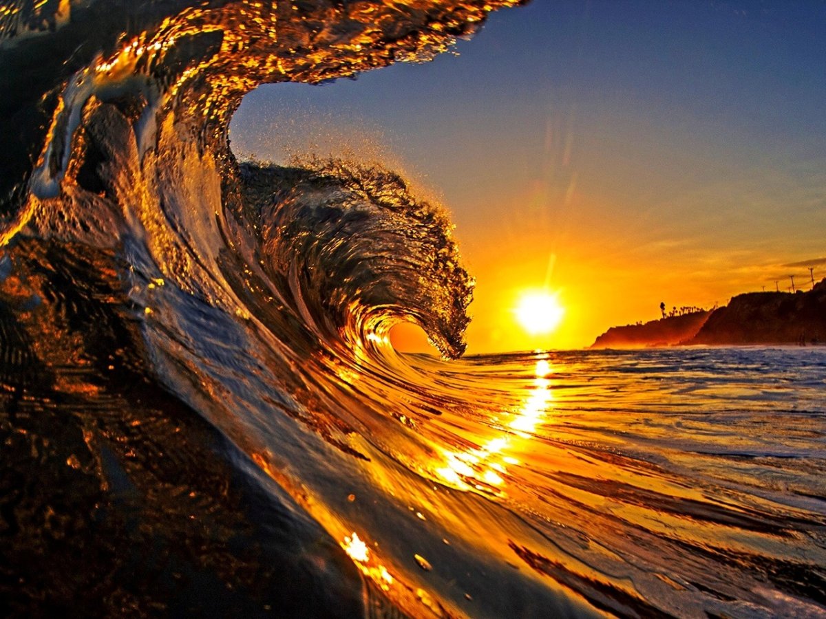 Море волны солнце