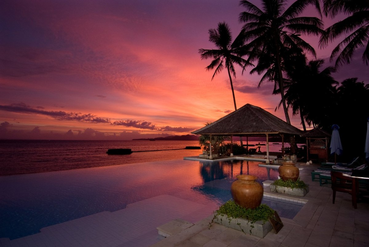 Закат на острове Бали