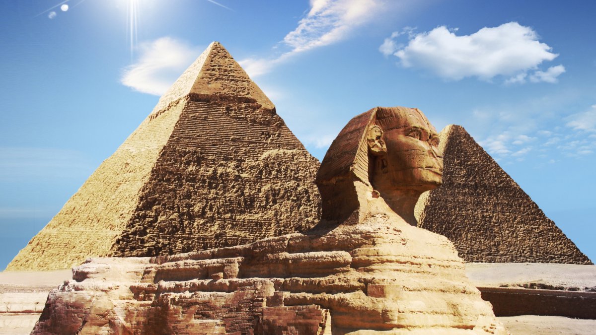 Египет Каир пирамиды сфинкс