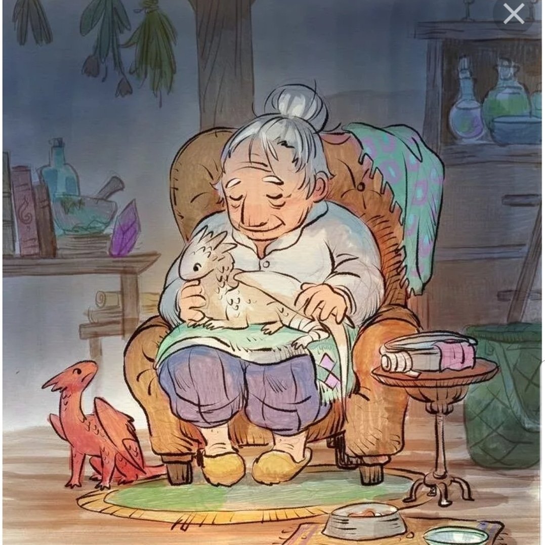 Бабушка иллюстрация