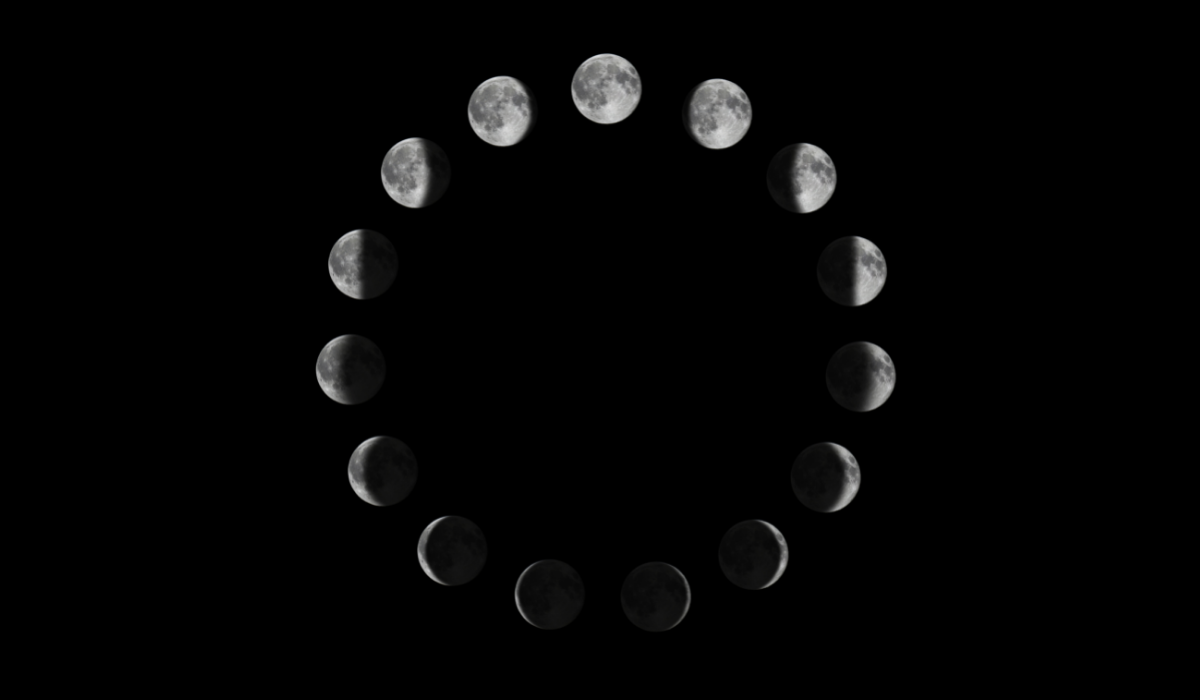 Лунный цикл. Цикл лунных фаз. Фазы Луны Эстетика. Фазы Луны круг.