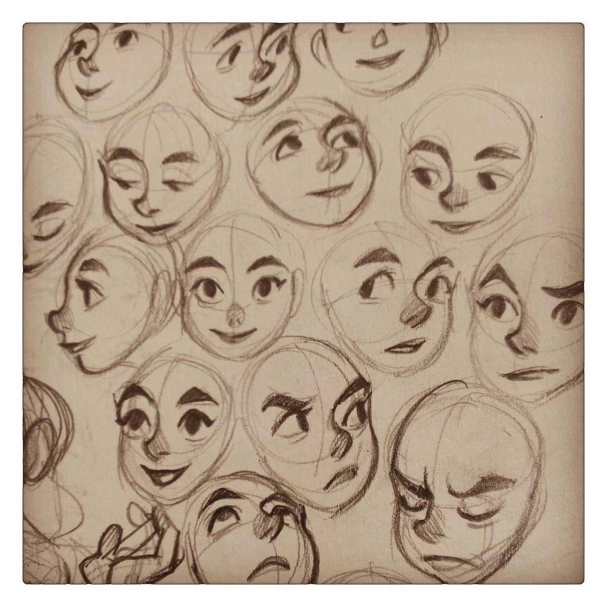 Рисовка лица