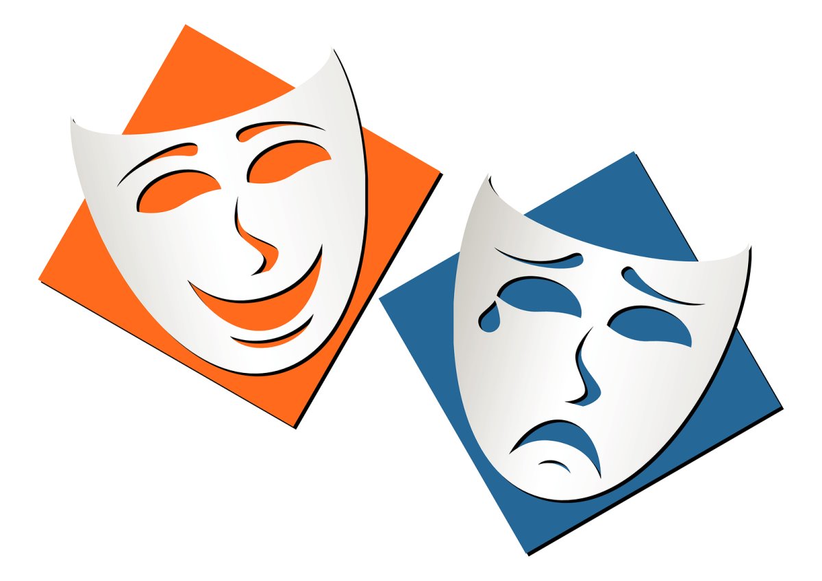 символ театра две маски картинки