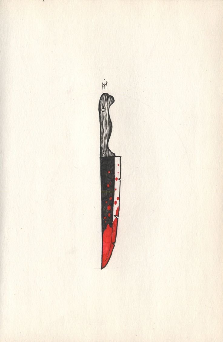 Нож рисунок