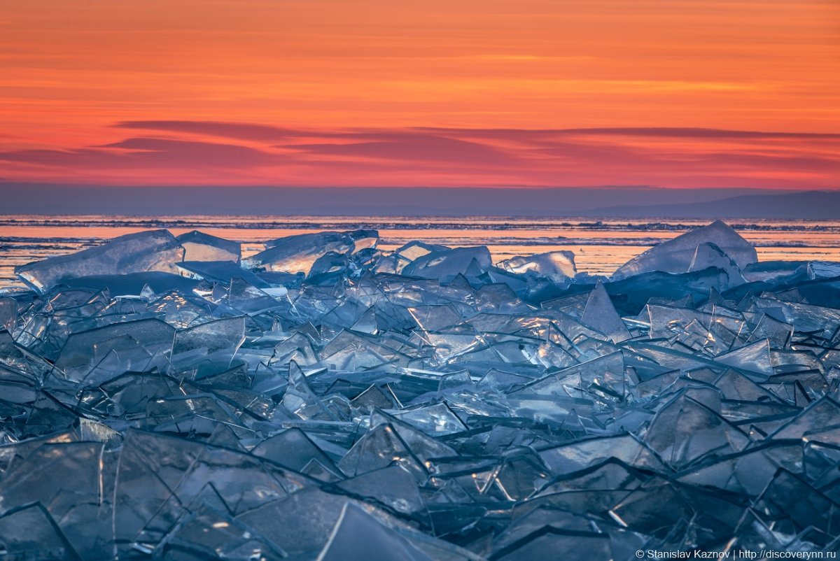 Зимний Байкал лед