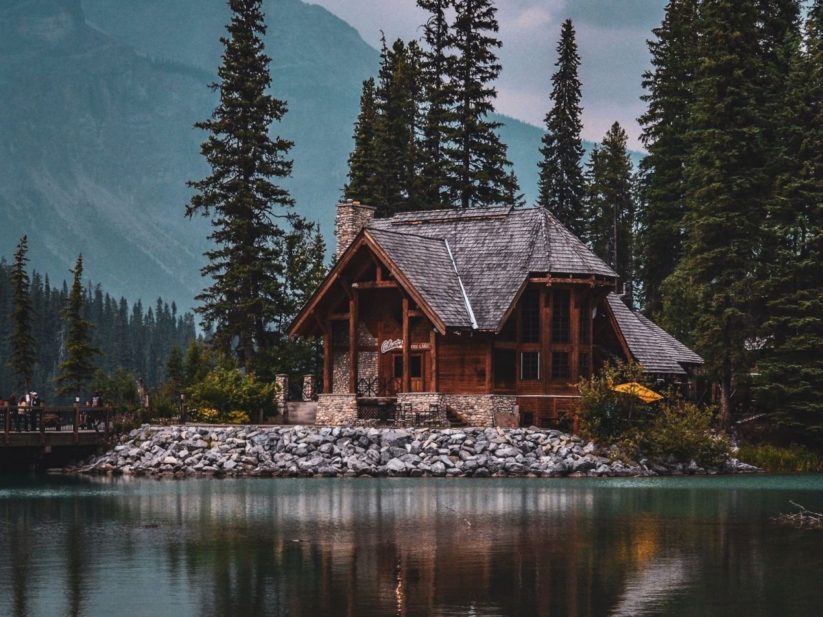Дом в горах картинки красивые