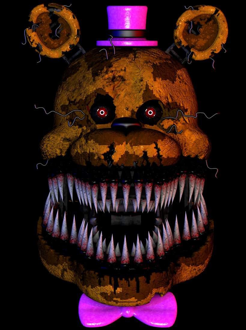 Как нарисовать кошмарного фредди из fnaf 4