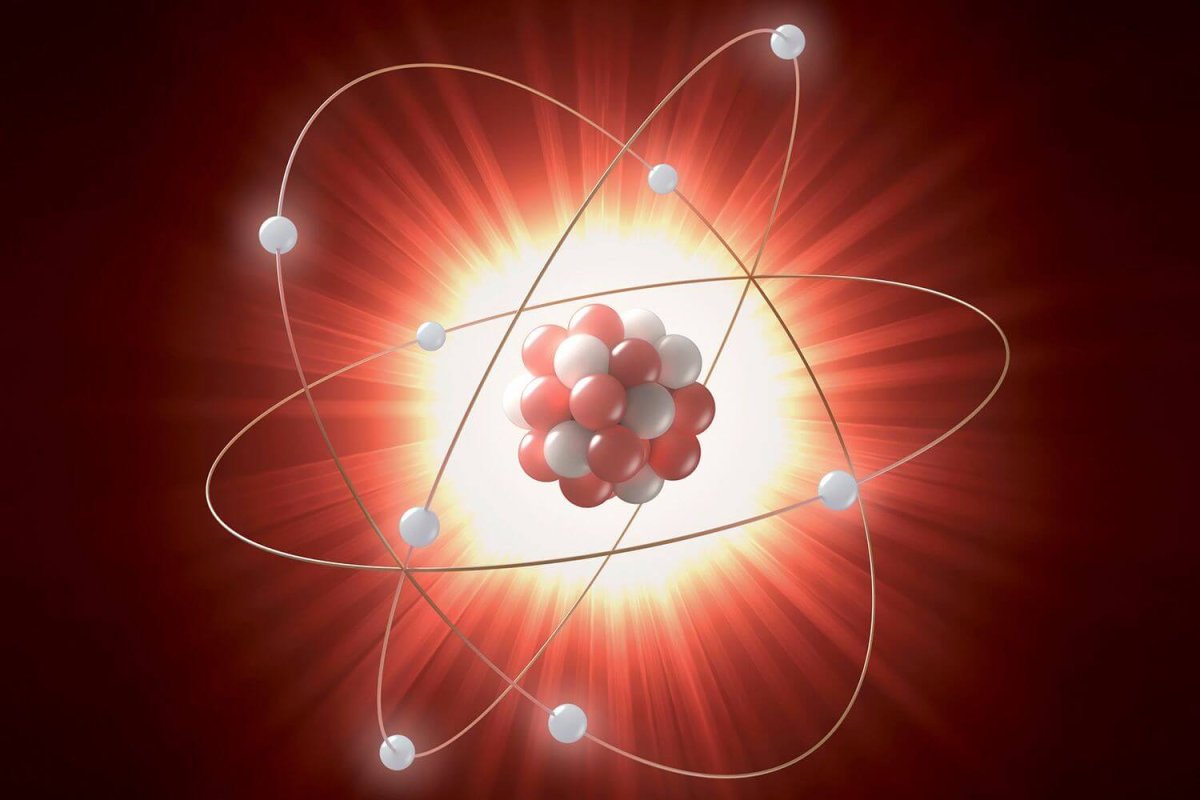 Электроны и протоны в атоме