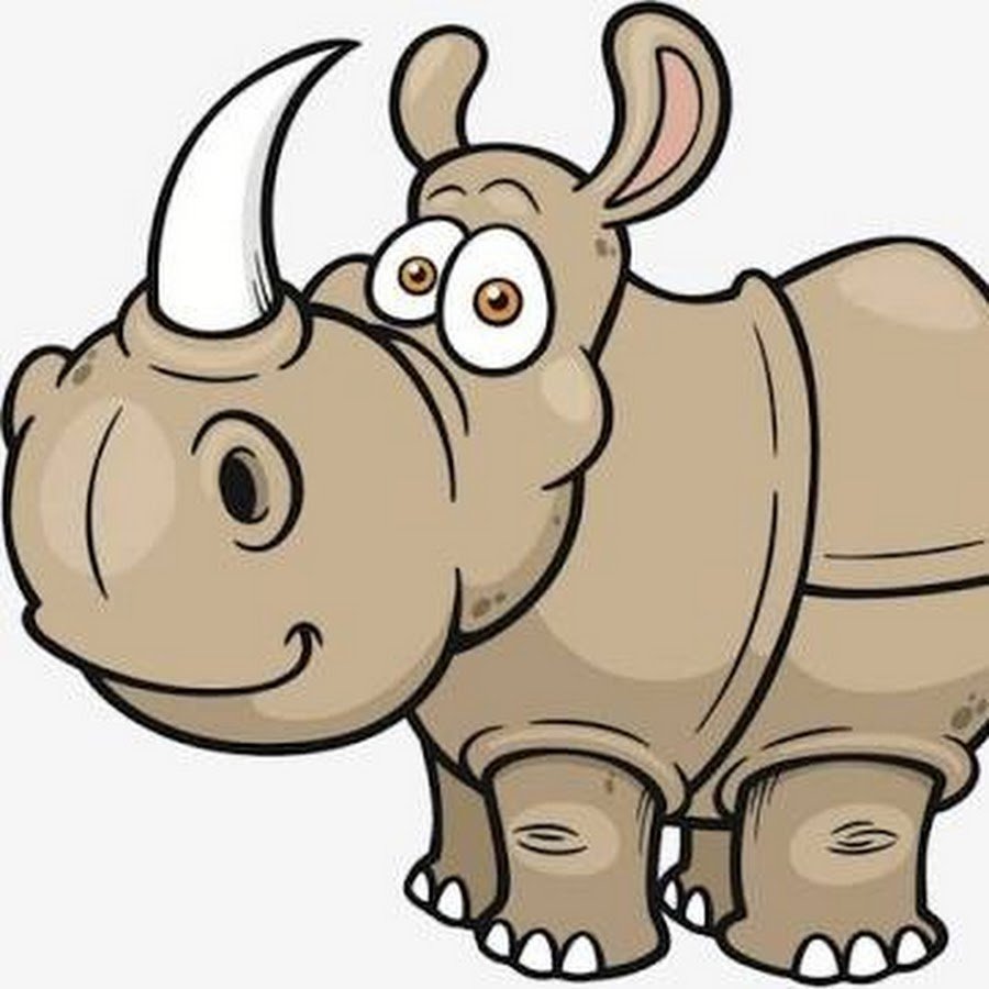 Носорог мультяшный добрый
