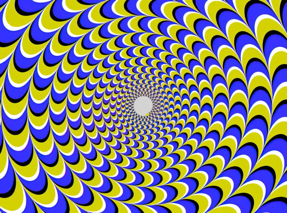 Перемещающиеся картинки. Иллюзия Акиоши Китаока вращающийся змей. Иллюзия движения. Оптические иллюзии. Оптические иллюзии движения.