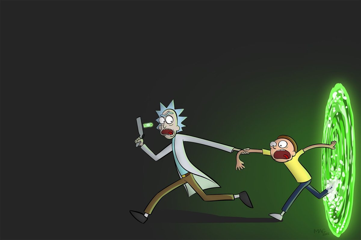 Rick and Morty на рабочий стол
