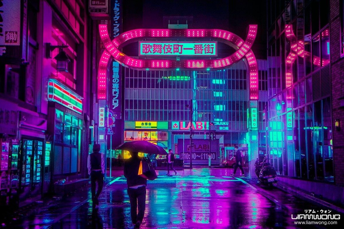 Неоновый Cyberpunk Токио
