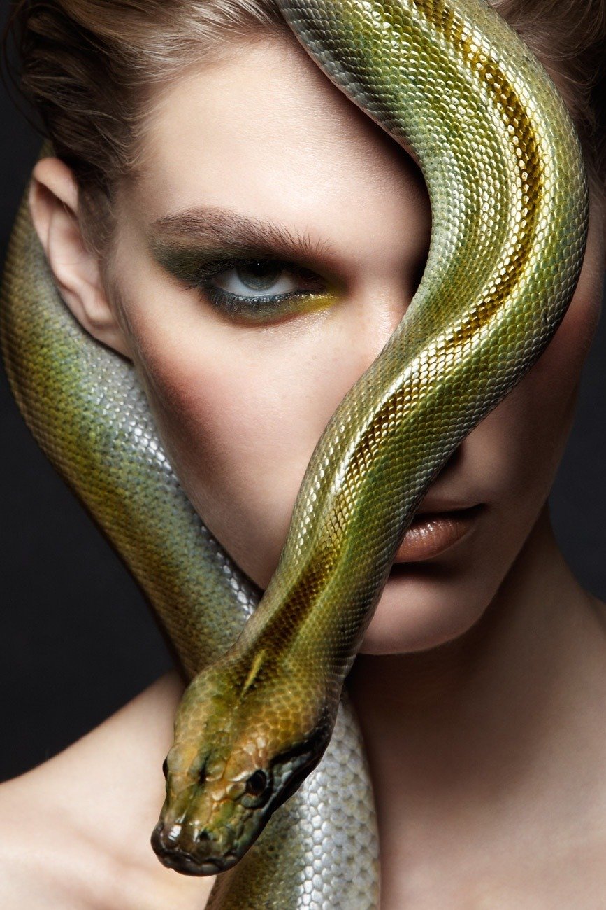 Змеиный макияж