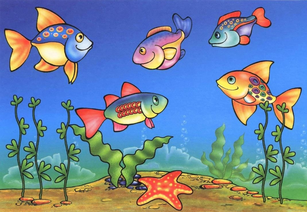 Рыбы в аквариуме для детей