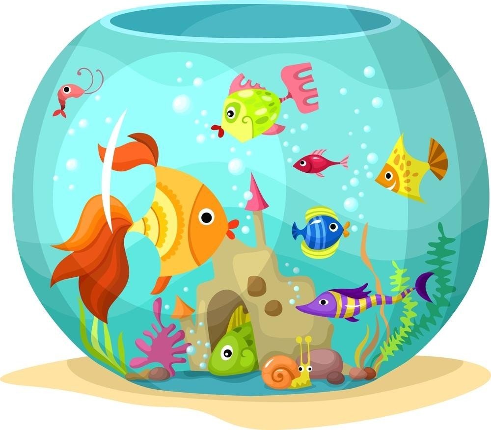 Аквариум с рыбками для детей