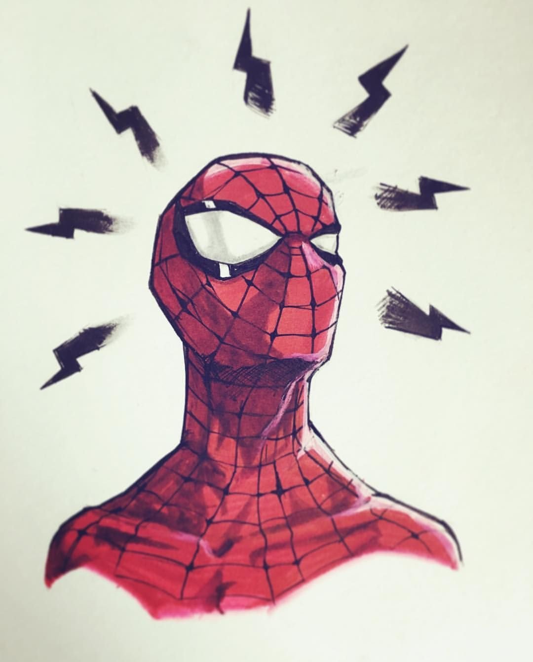 Spider man рисунок