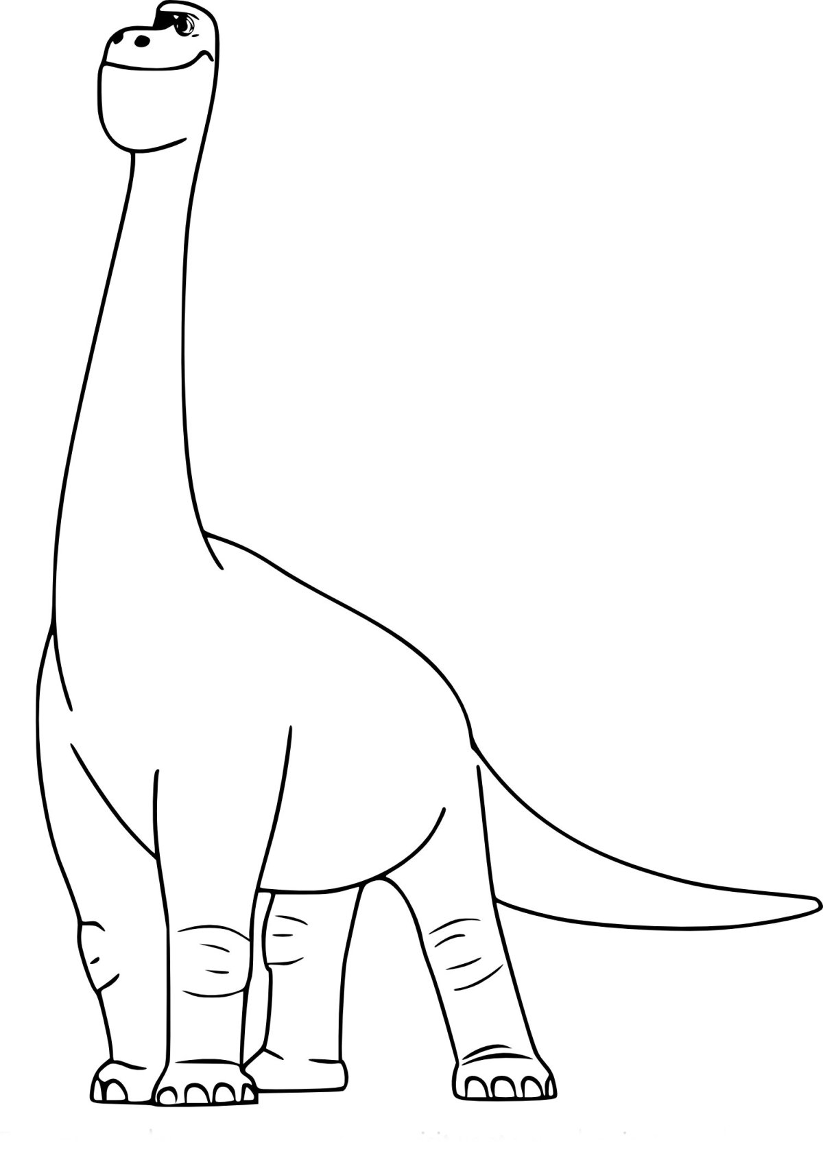 Динозаврик рисунок для срисовки