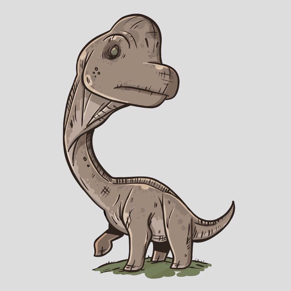 Милый Динозаврик Юрского периода