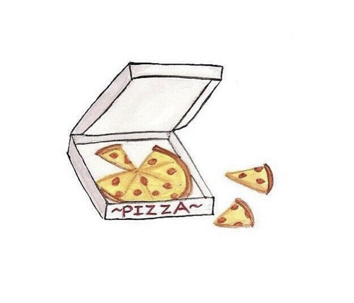Рисунки для срисовки лёгкие пицца