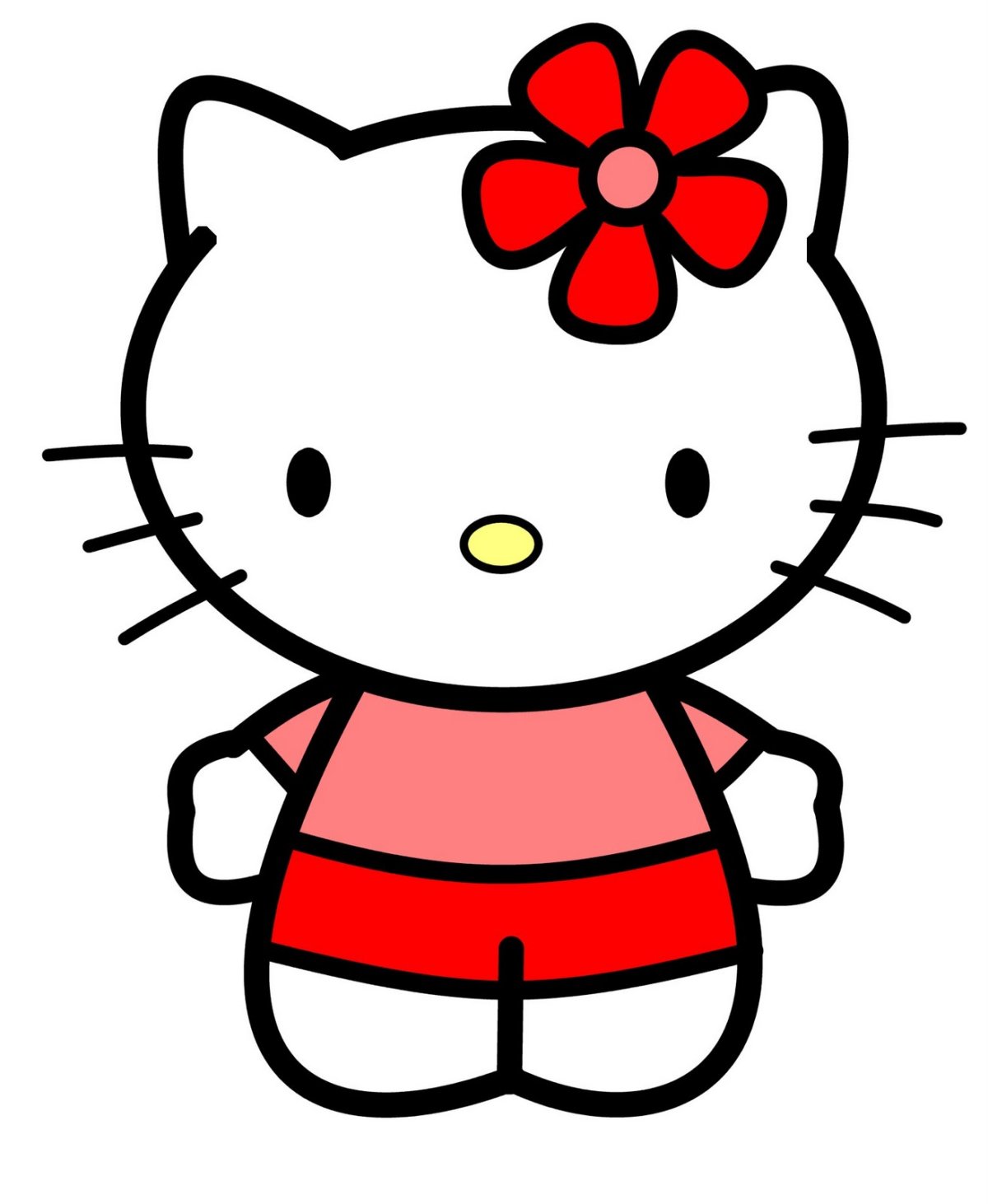 Hello kitty рисовать легко