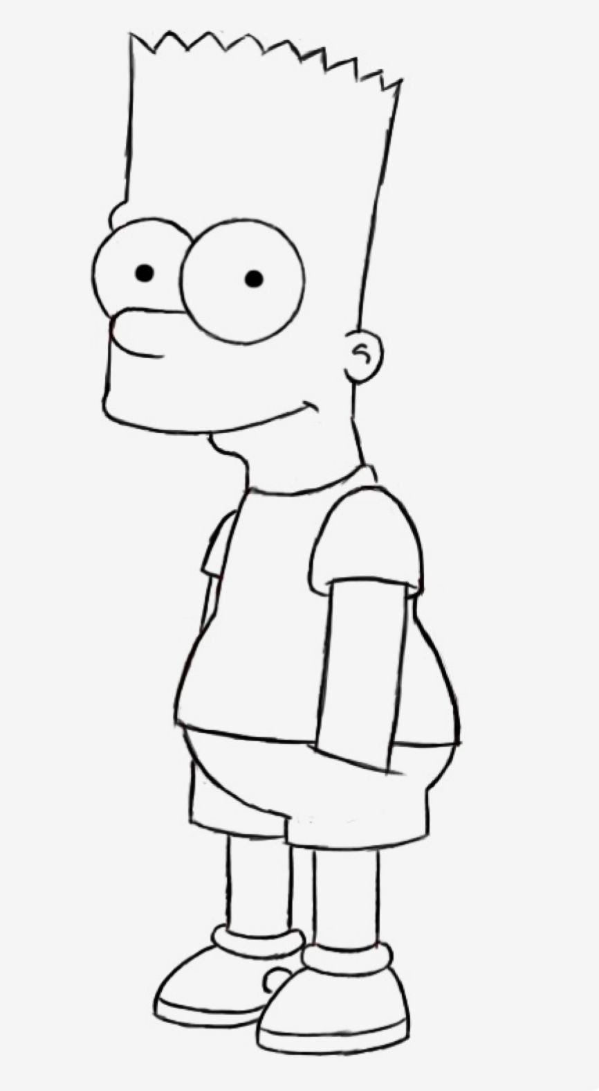 Bart simpson para pintar