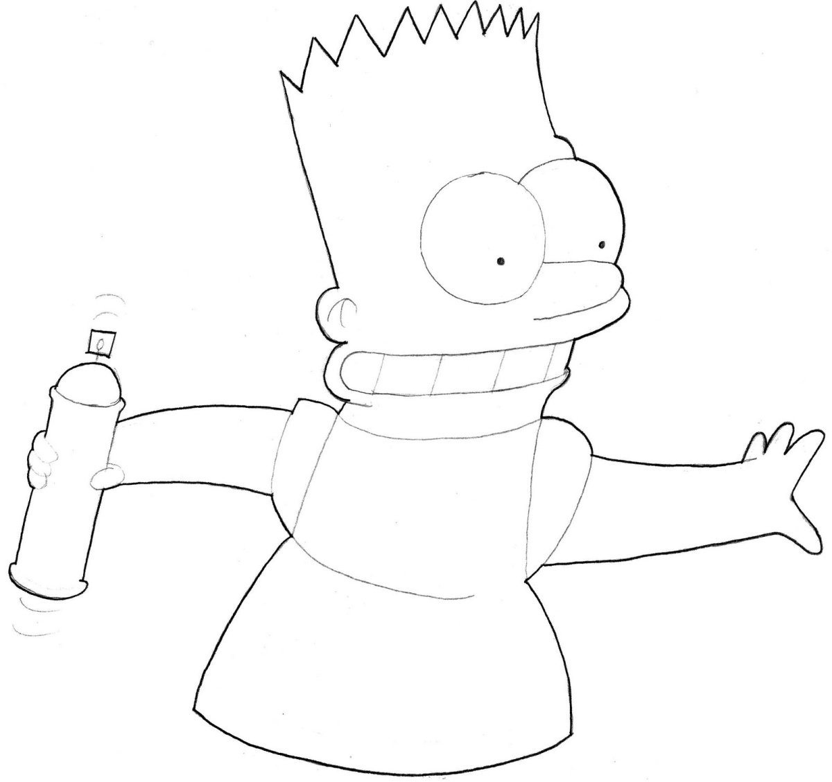 Барт симпсон рисовать