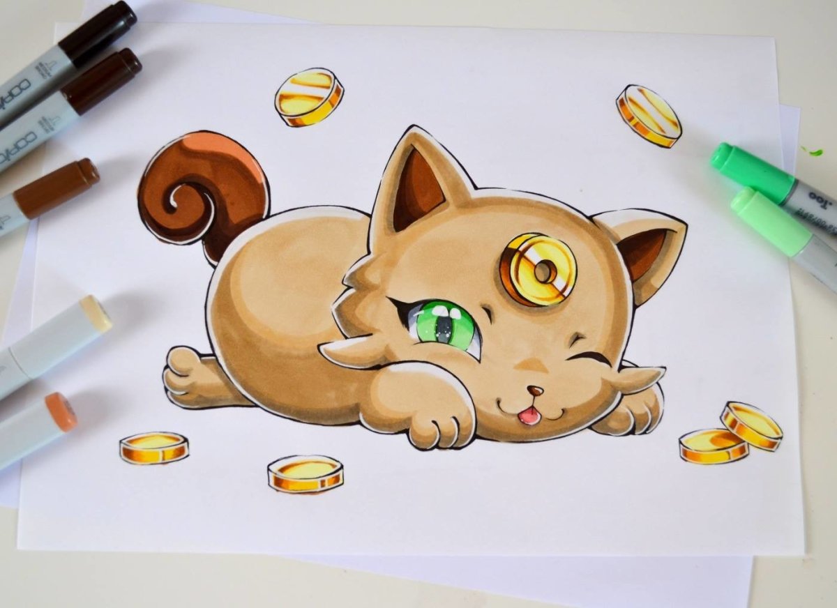 Рисунки маркерами Lighane животные