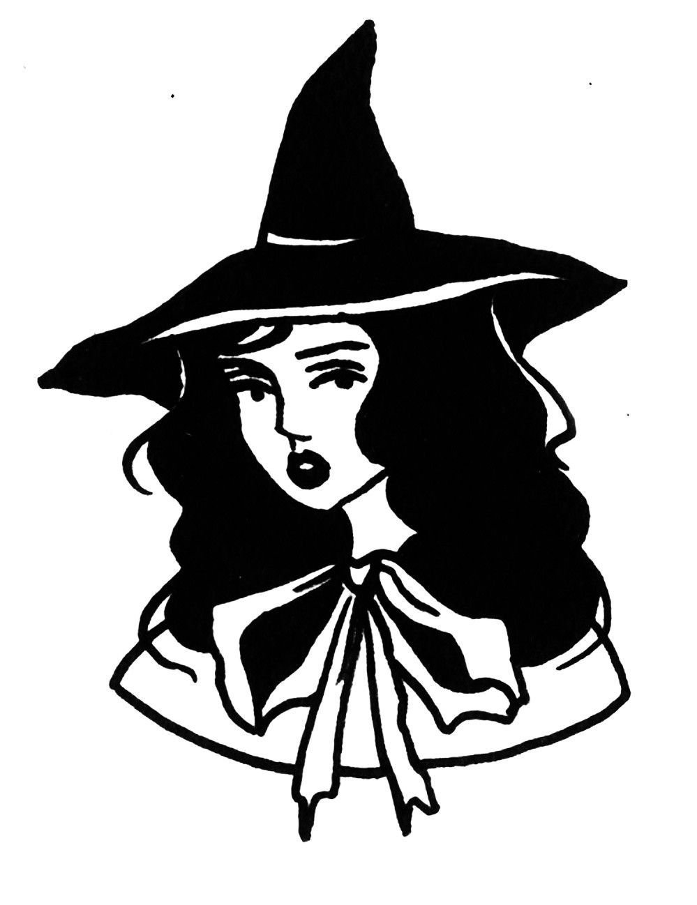 Рисунки для срисовки ведьмы
