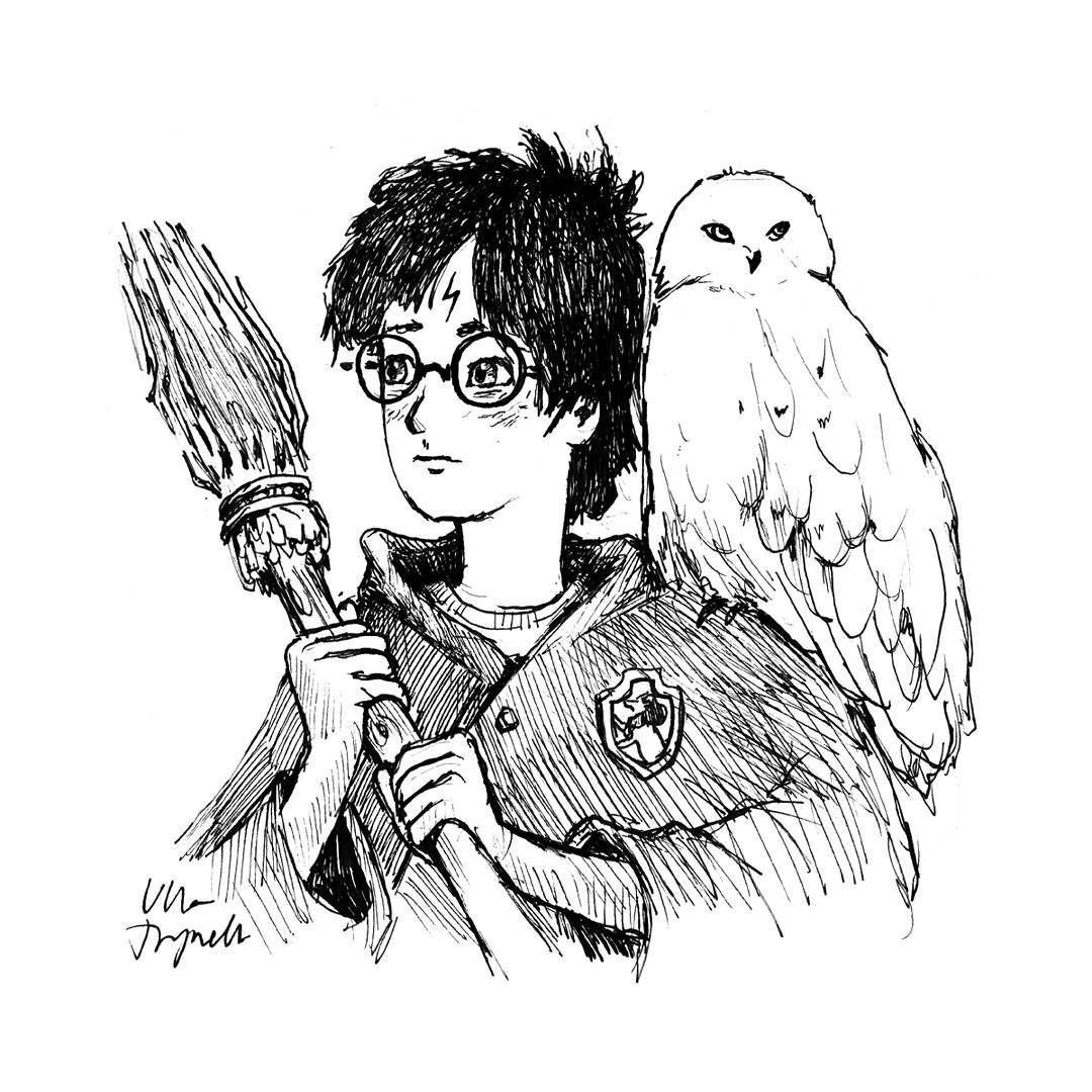 Гарри Поттер раскраски для срисовки