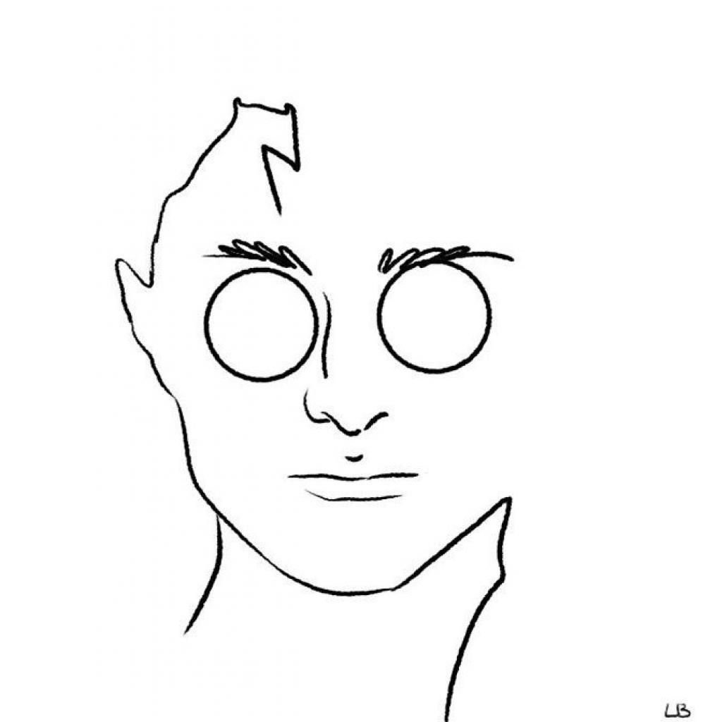 Гарри Поттер рисунок карандашом для срисовки