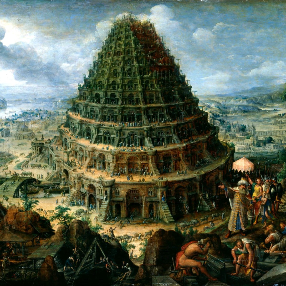 Вавилонская башня чудо света