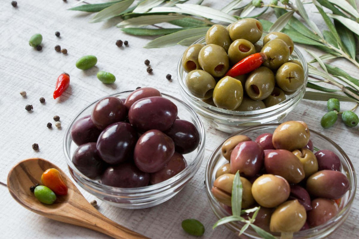 Натуральные греческие оливки \