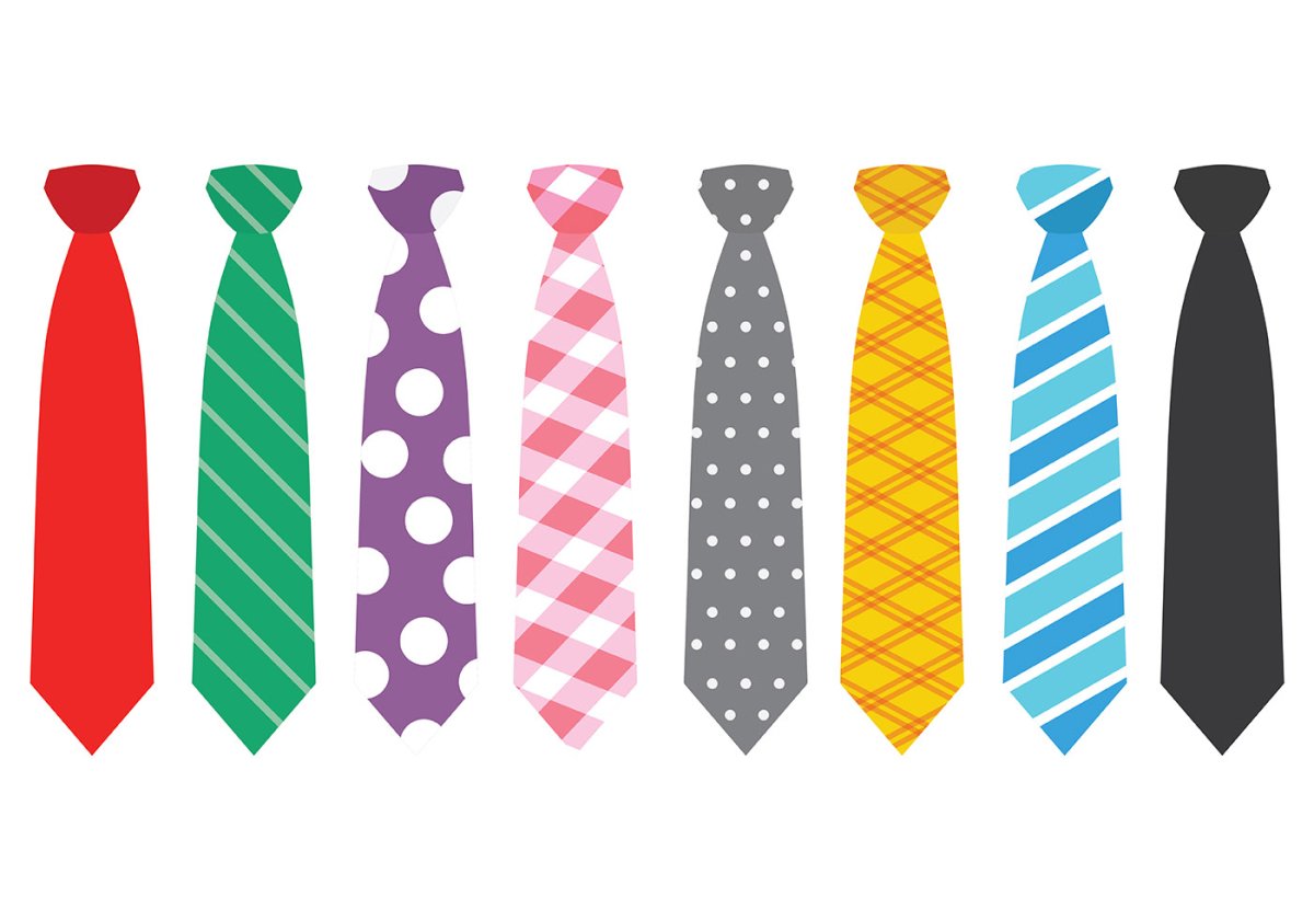 Разноцветный галстук
