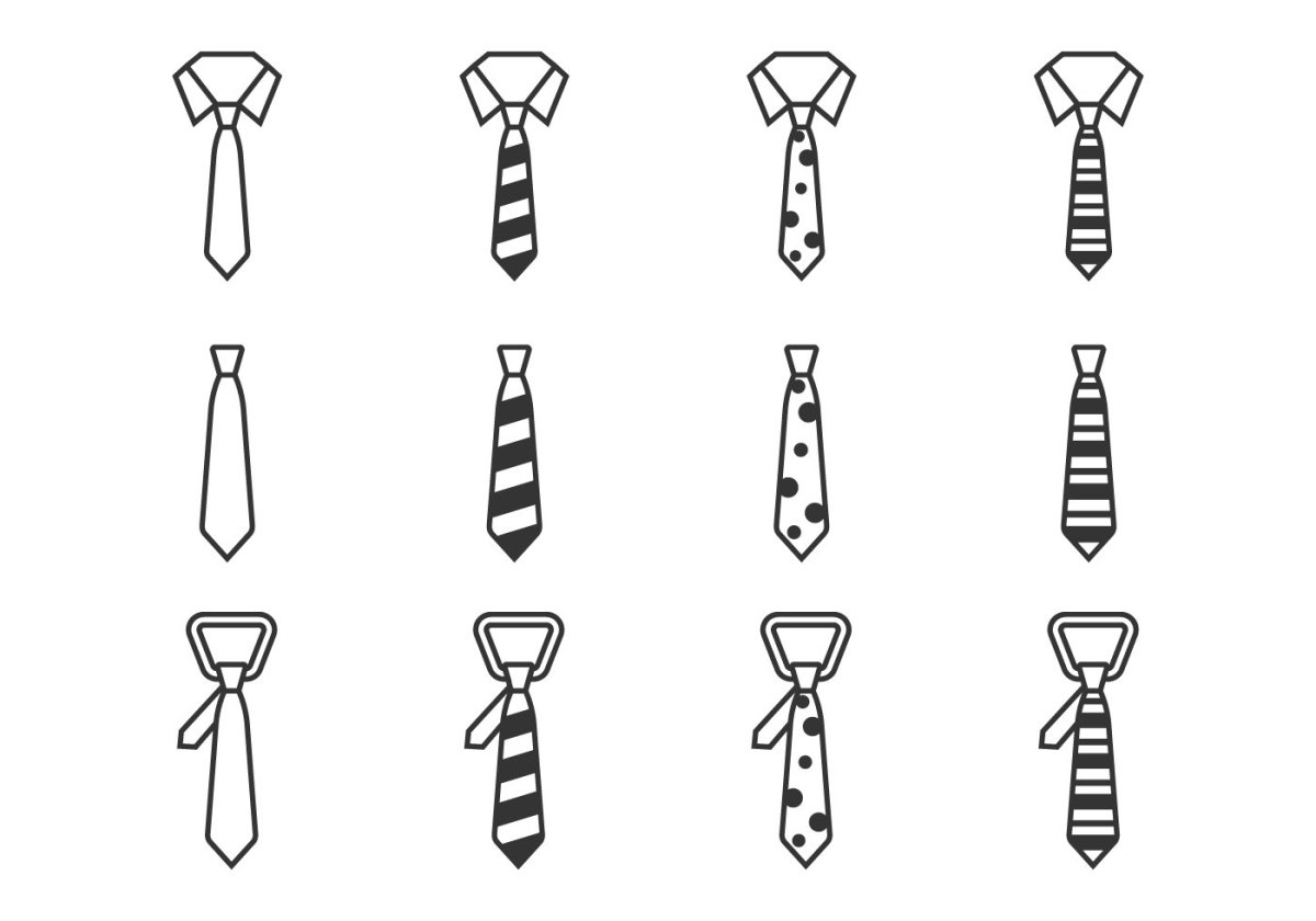 Рисунок на галстуках