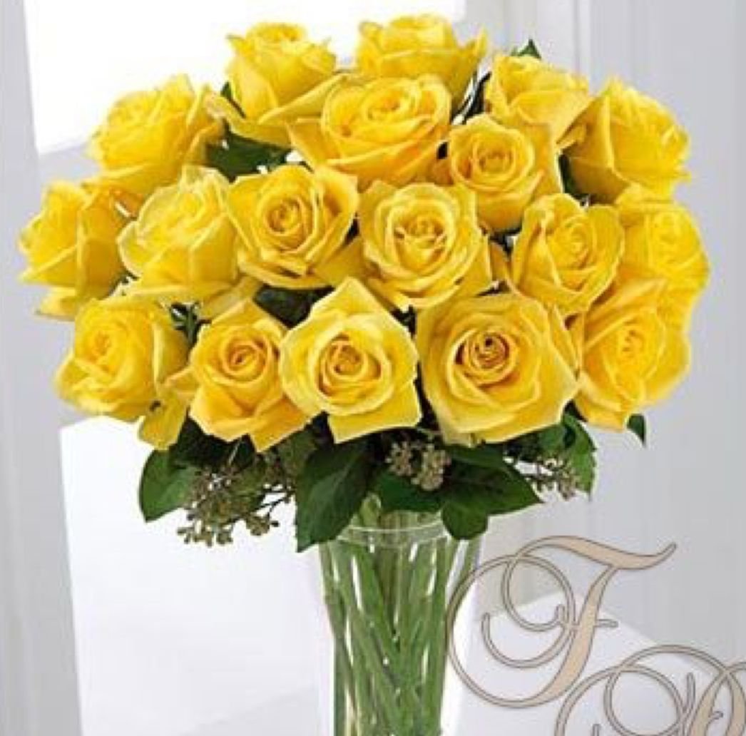 Желтые розы 7 шт