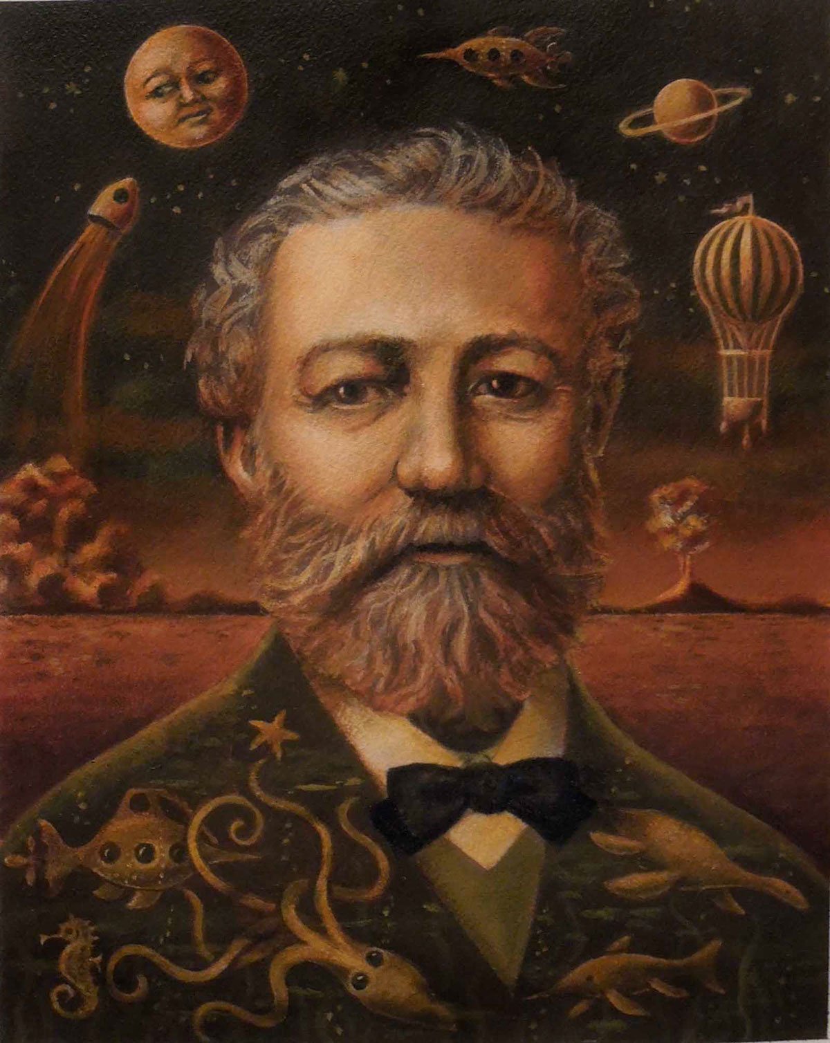 Жюль Верн портрет писателя
