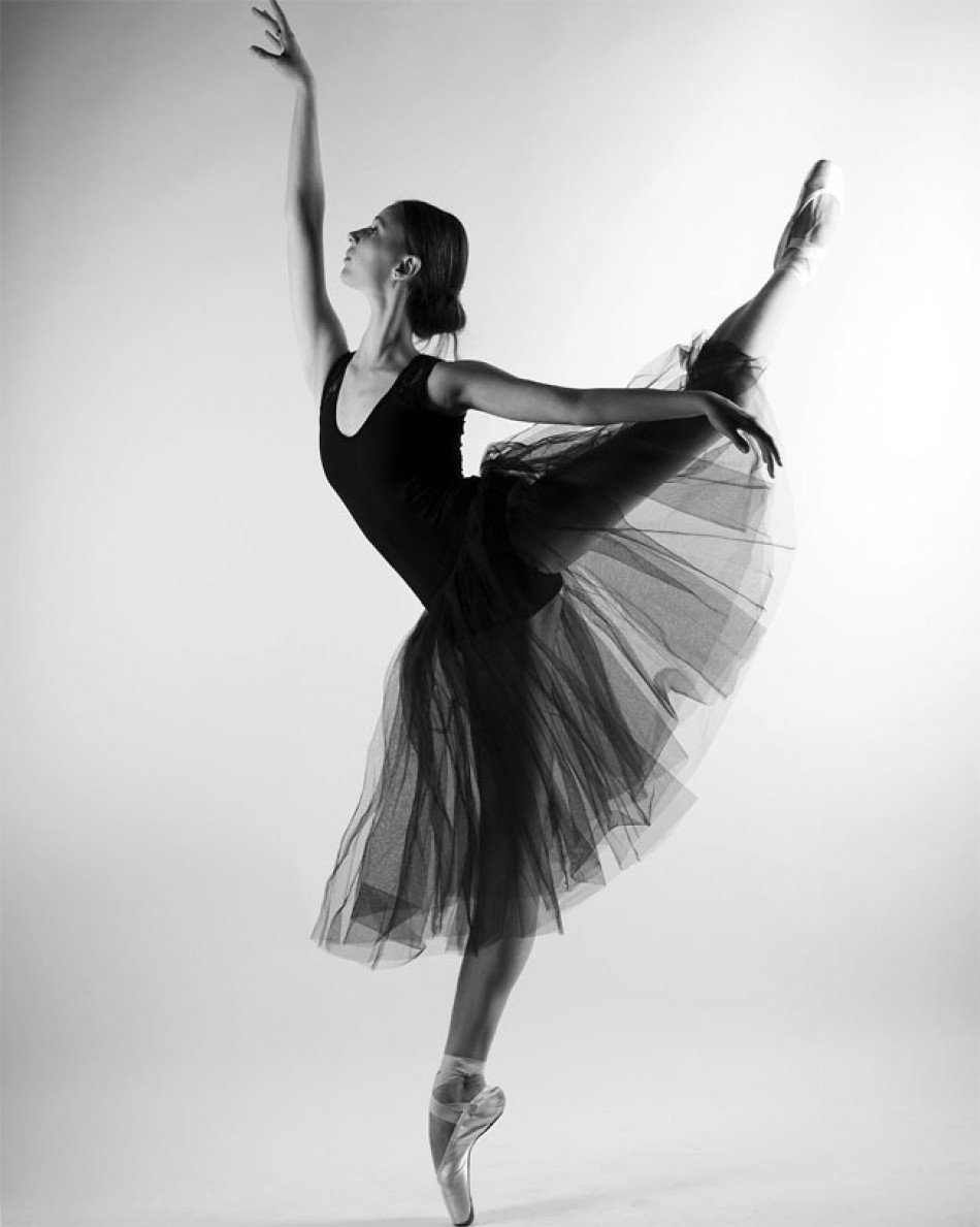 Балерина фото красивое черно белое