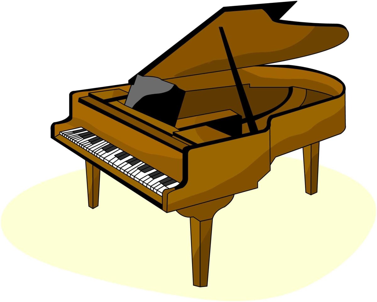 Картинка мультяшная пианино