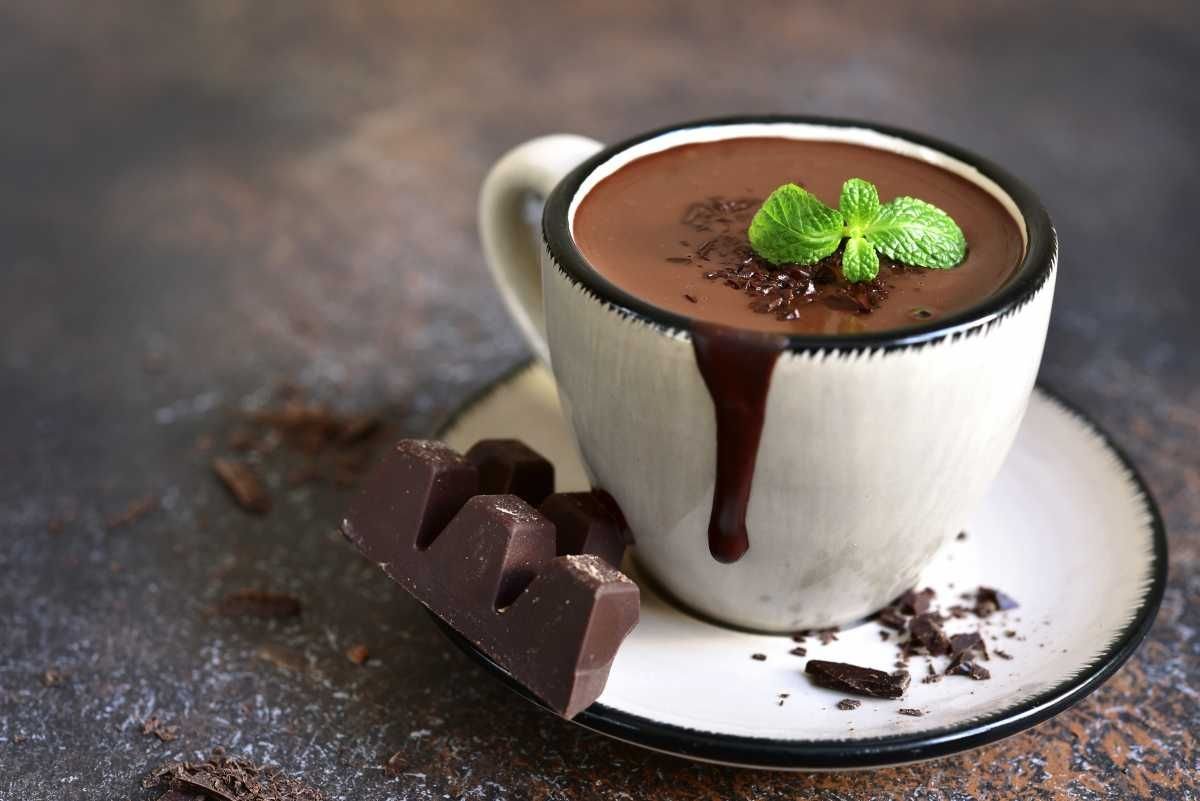 Chocolate a la taza con cacao puro