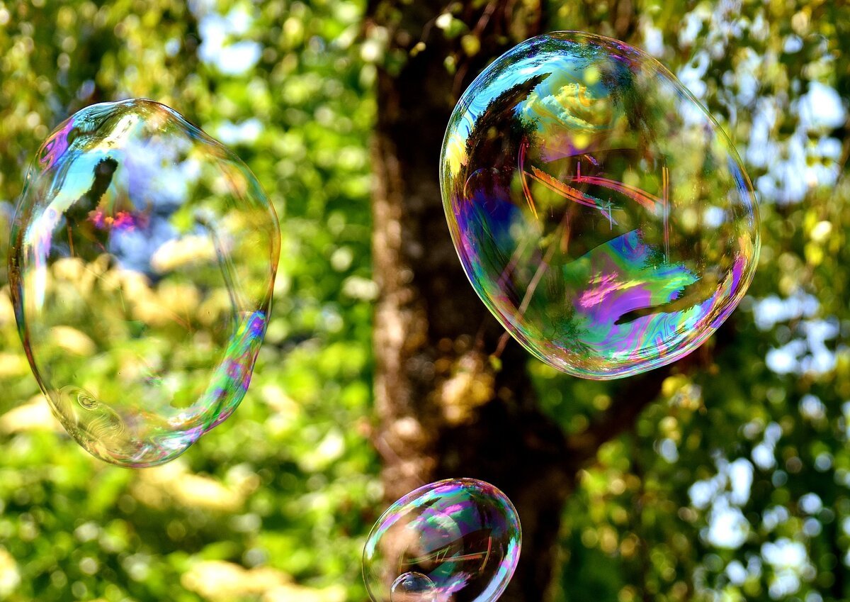 Красивые мыльные пузыри