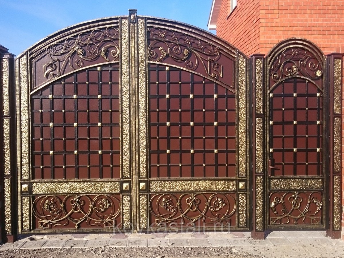 Кованые ворота Ишеева