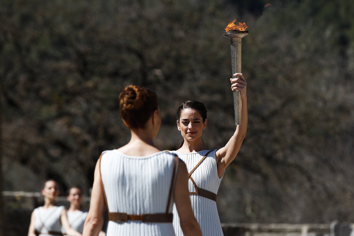 Эстафета олимпийского огня Греция