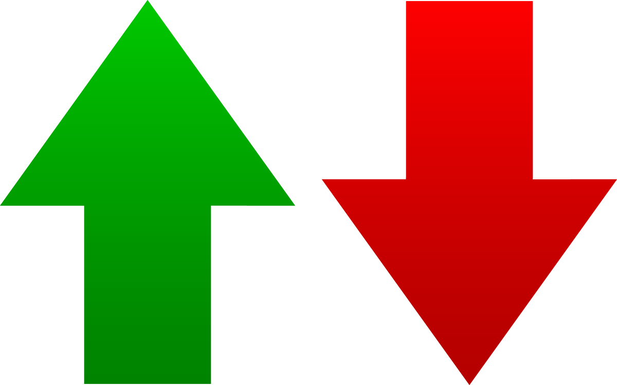 Зеленая стрелка вверх и красная вниз. Стрелки вверх вниз. Стрелка (символ). Символ стр.