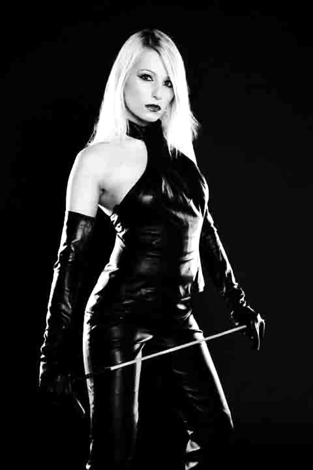 Blond dominatrix