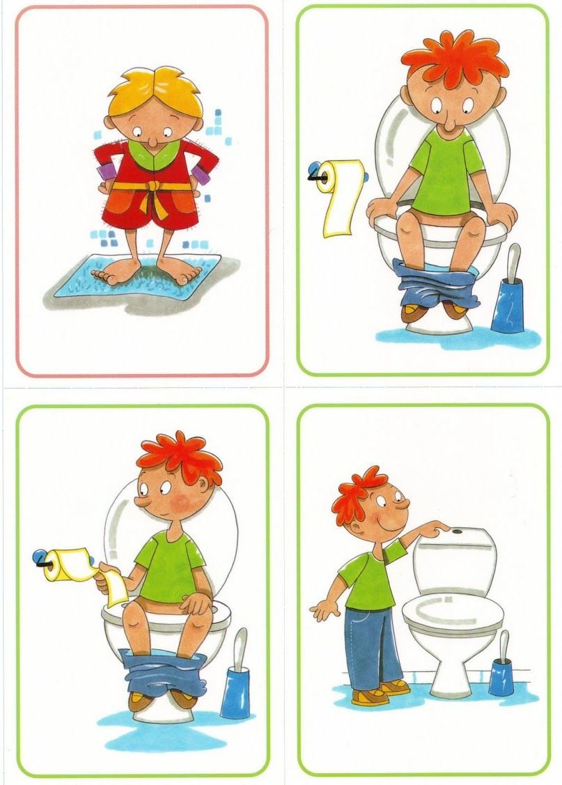 Правила пользования туалетом для детей